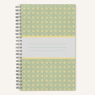 Carnet Motif diamant sarcelle