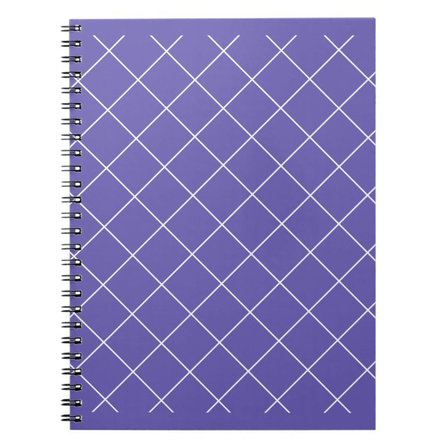 Carnet Motif diamant violet (Devant)