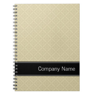 Carnet Motif Diamants Beige Personnalisé