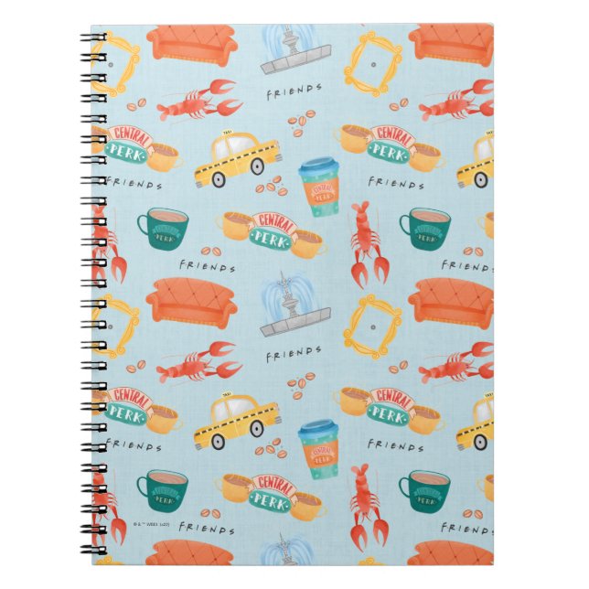Carnet Motif d'icônes Classiques FRIENDS™ (Devant)