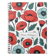 Motif d'illustration des fleurs de coquelicots rou