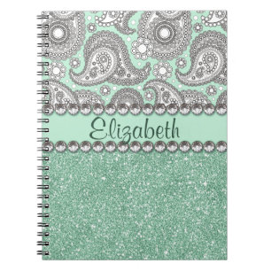 Carnet Motif d'impression de fausse pierre de Paisley de