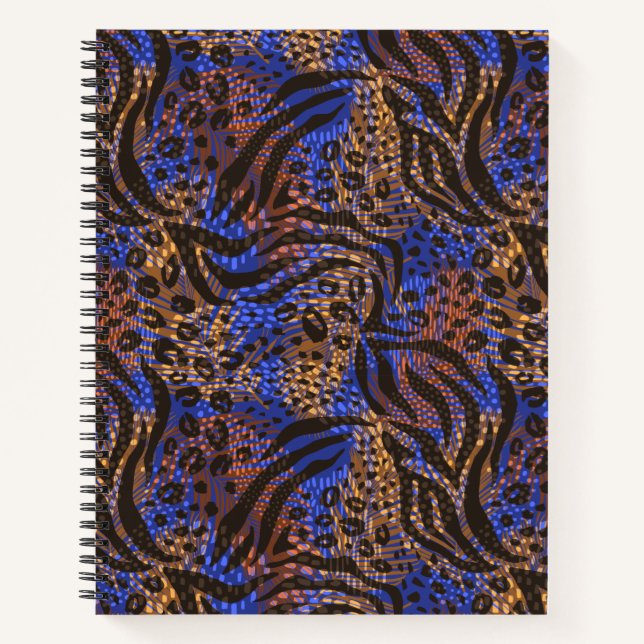 Carnet Motif d'impression Leopard et Zebra (Devant)