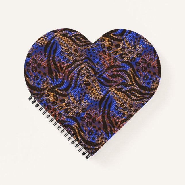 Carnet Motif d'impression Leopard et Zebra (Devant)