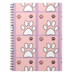 Carnet Motif Dog Paw
