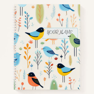 Carnet Motif d'oiseaux 3