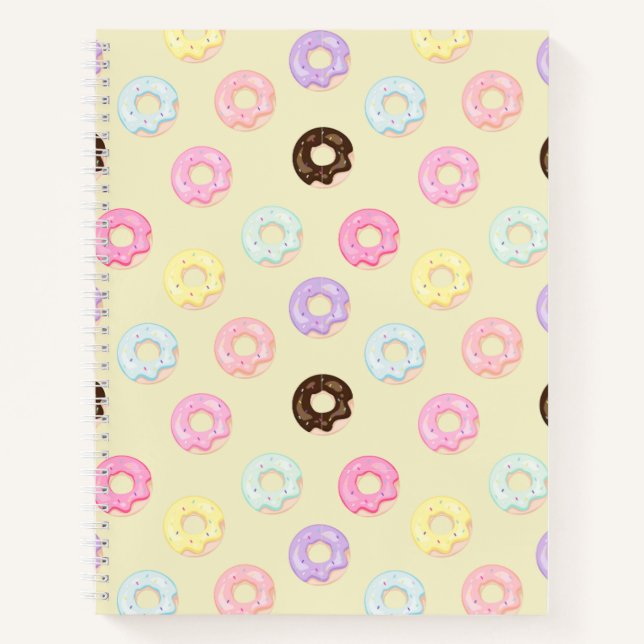Carnet Motif Donuts (Devant)