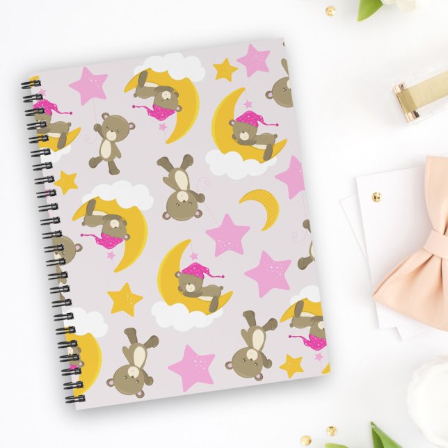 Carnet Motif D'Ours, Nounours, Mignons Ours, Étoiles (Créateur téléchargé)