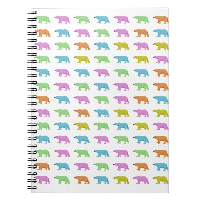 Carnet Motif d'ours polaire (Devant)