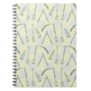 Carnet Motif d'outils de jardinage