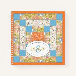 Carnet Motif du bloc de courtepointe de Chimney