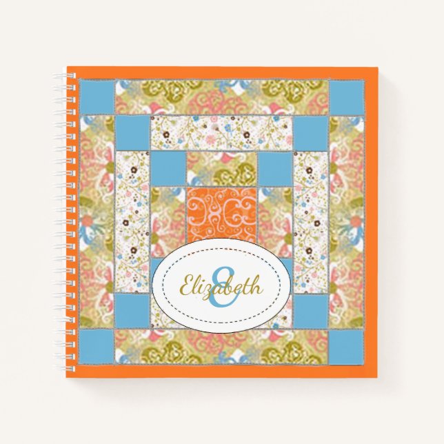 Carnet Motif du bloc de courtepointe de Chimney (Devant)