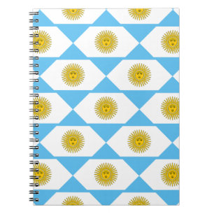 Carnet Motif du drapeau argentin
