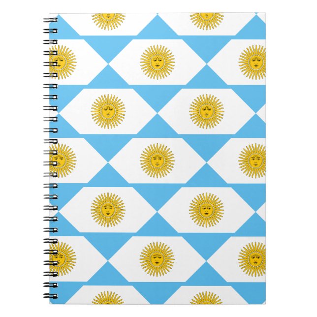 Carnet Motif du drapeau argentin (Devant)