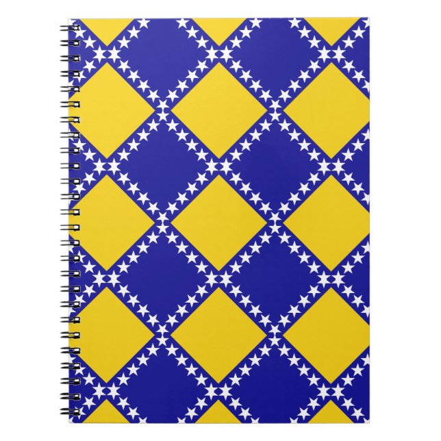 Carnet Motif du drapeau de Bosnie (Devant)