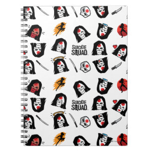 Carnet Motif du peloton   Katana Emoji de suicide