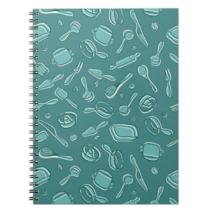 Carnet Motif d'ustensiles de cuisine