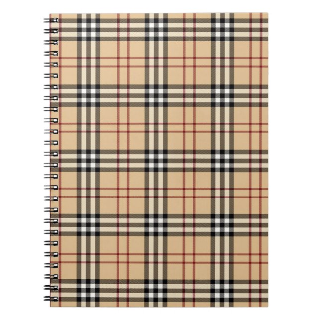 Carnet Motif écossais de Tartan (Devant)