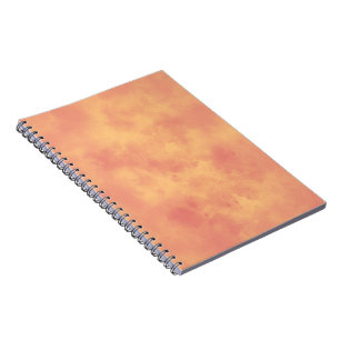 Carnet Motif élégant à effet de nuage orageux Orange 