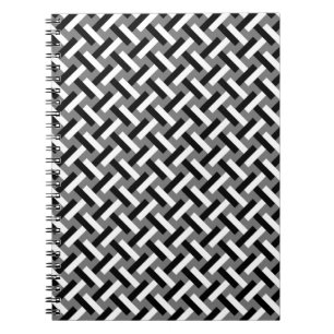Carnet Motif élégant Art déco noir et blanc