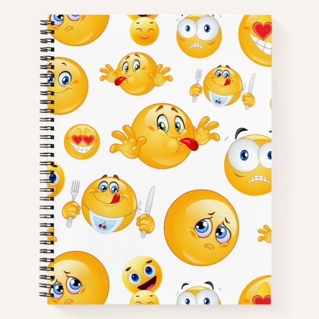 Carnet Motif Emoji (Devant)