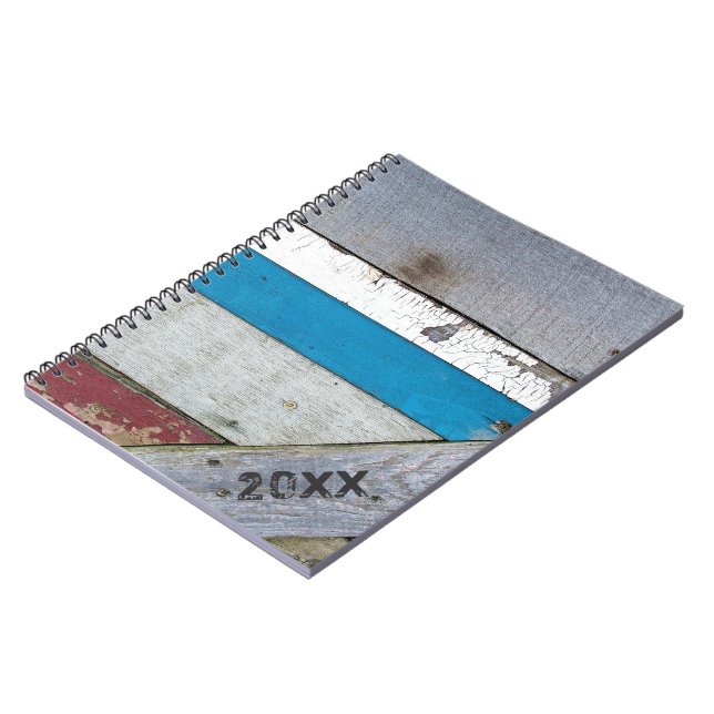 Carnet Motif en bois chic Shabby (Côté gauche)