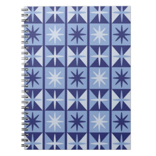 Carnet Motif en étoile éclatée de style Mid Century Moder