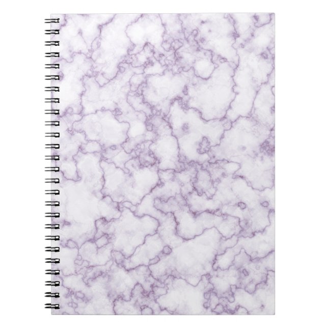 Carnet Motif en marbre violet (Devant)