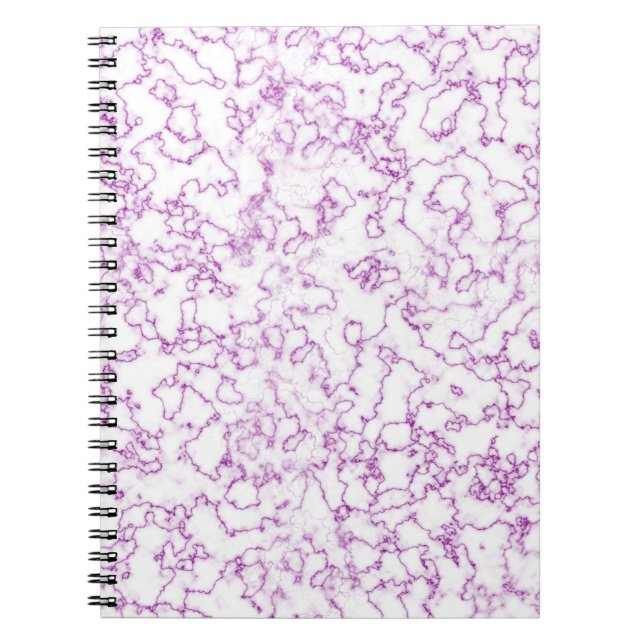 Carnet Motif en marbre violet (Devant)