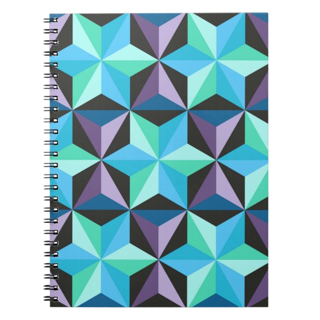 Carnet Motif en patchwork sans couture avec étoiles. âge  (Devant)