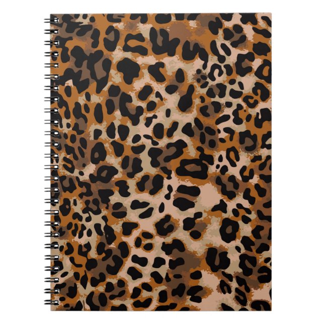 Carnet Motif en peau d'animal de guépard de jaguar sans s (Devant)
