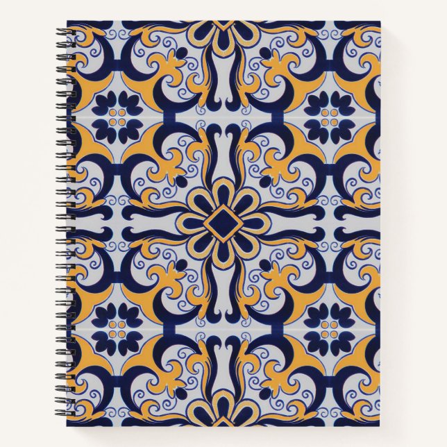 Carnet Motif en tuiles portugaises (Devant)
