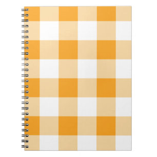 Carnet Motif En vichy jaune