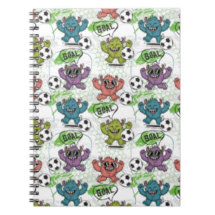 Carnet Motif Enfants de Football de Monstre Drôle