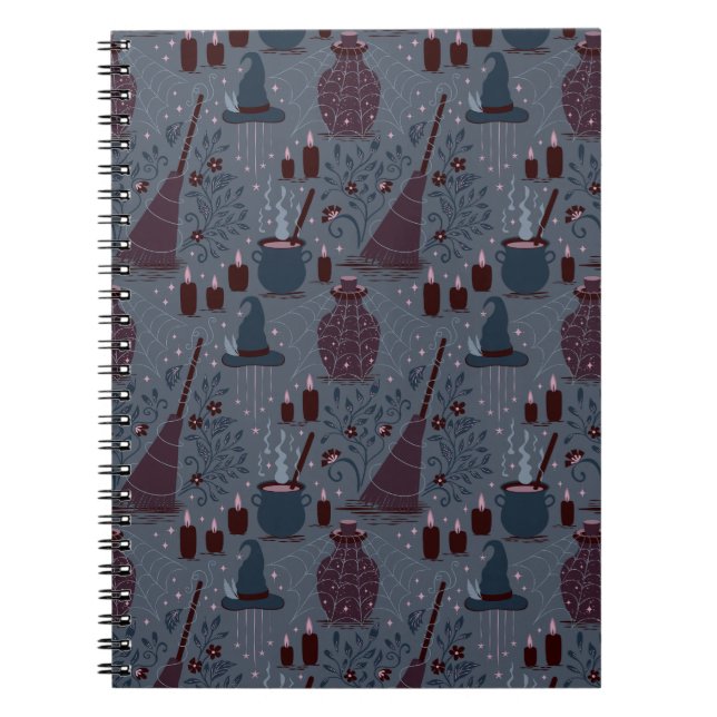 Carnet Motif ensorcelant d'Halloween au clair de lune (Devant)