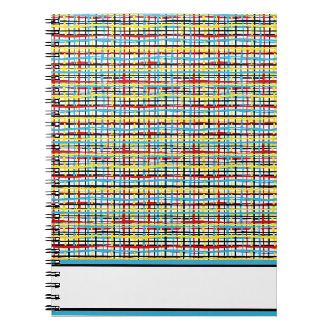 Carnet Motif entrecroisé (Devant)