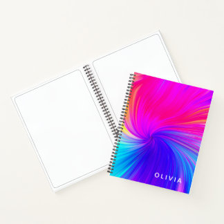 Carnet Motif esthétique couleur vibrante