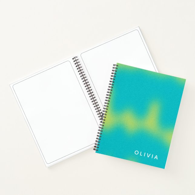 Carnet Motif esthétique de couleur vibrante (Intérieur)