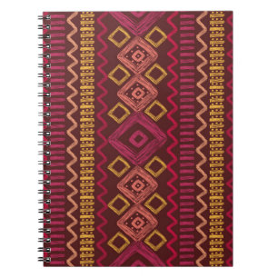 Carnet motif ethnique Abstrait et sans couture.