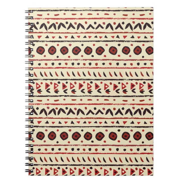 Carnet Motif ethnique Abstrait sans faille (Devant)