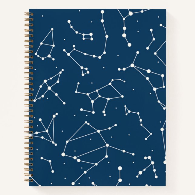 Carnet Motif étoile Constellation (Devant)