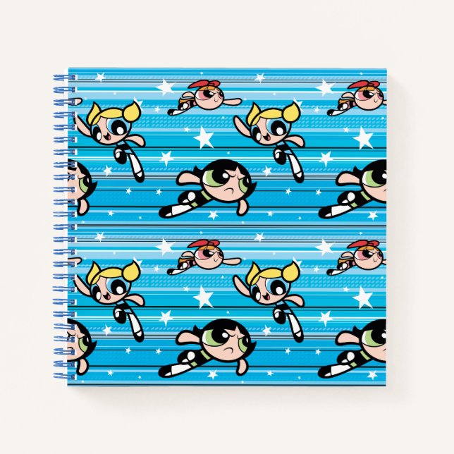 Carnet Motif étoilé Powerpuff Girls (Devant)