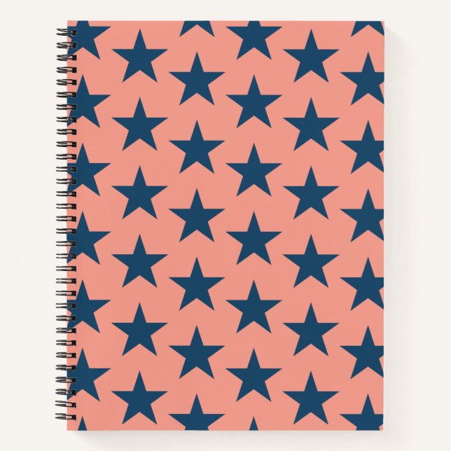 Carnet Motif Étoiles 4 (Devant)