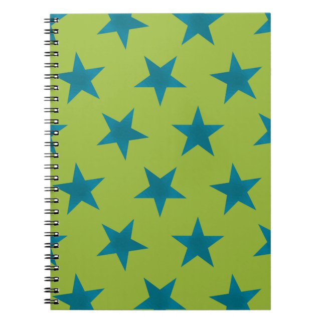 Carnet Motif Étoiles Dorées 20 (Devant)