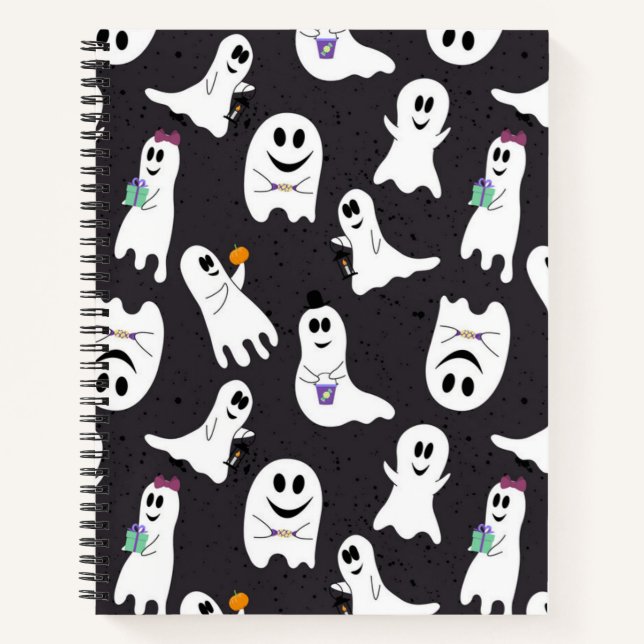 Carnet Motif fantôme (Devant)