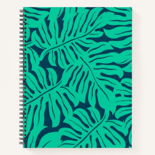 Carnet motif feuille