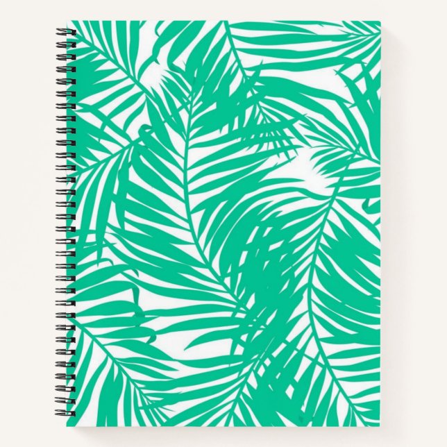 Carnet motif feuille (Devant)