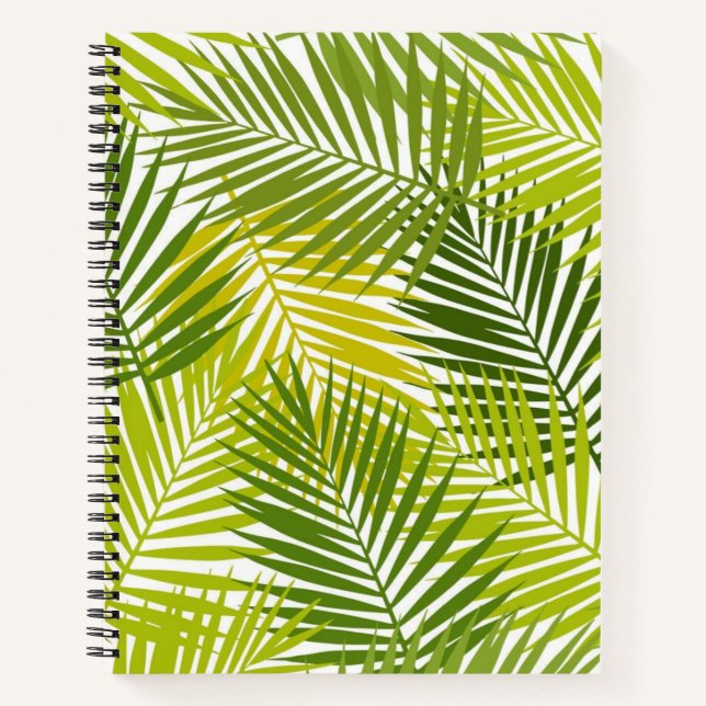Carnet motif feuille (Devant)