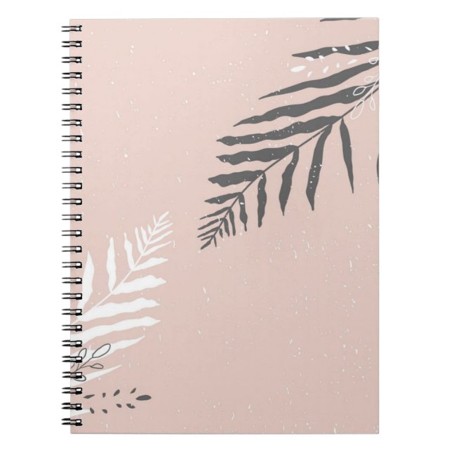 Carnet motif feuille (Devant)