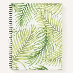 Carnet motif feuille